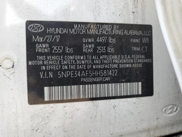 2017 HYUNDAI SONATA SPO - 5NPE34AF5HH581422