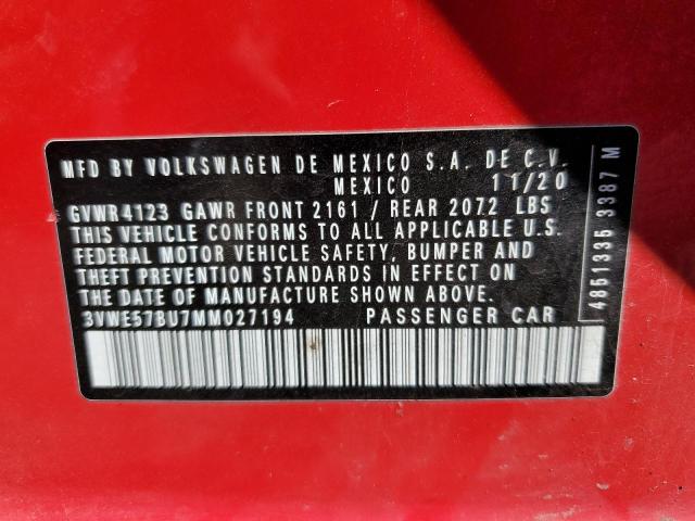 2021 VOLKSWAGEN JETTA SEL - 3VWE57BU7MM027194