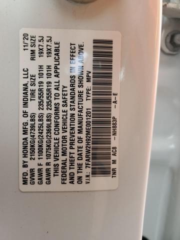 2021 HONDA CR-V TOURI - 7FARW2H92ME001201
