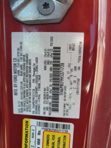 2017 FORD MUSTANG GT - 1FA6P8CF9H5271728