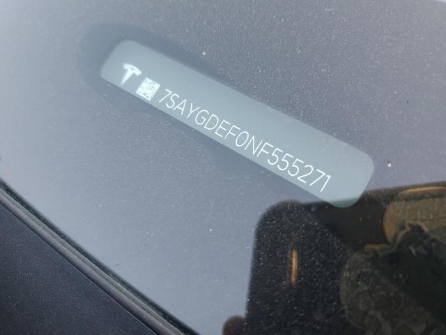 2022 TESLA MODEL Y - 7SAYGDEF0NF555271