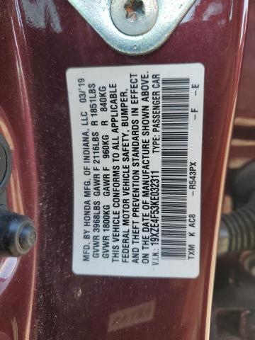 2019 HONDA INSIGHT EX - 19XZE4F53KE032311