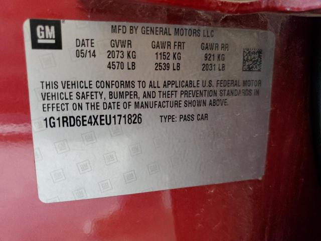 VIN 1G1RD6E4XEU171826 2014 Chevrolet Volt no.12