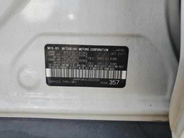 2018 MITSUBISHI OUTLANDER - JA4AP3AU0JZ022302