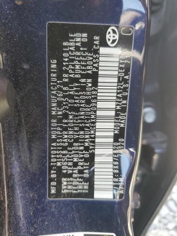 2021 TOYOTA COROLLA XS - 5YFT4MCEXMP096182