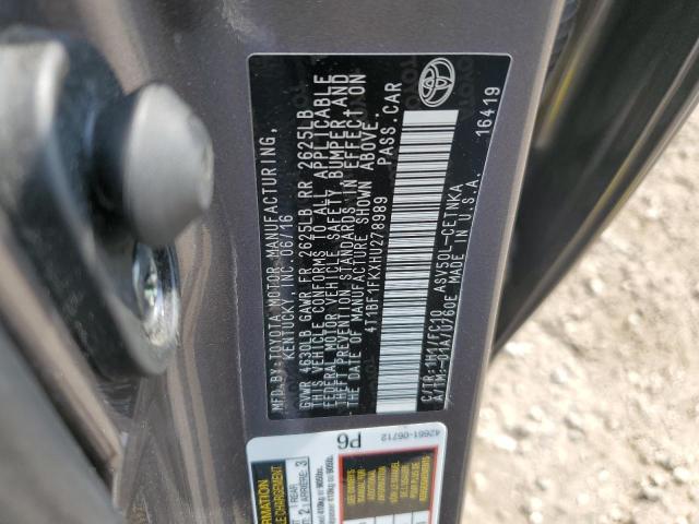 2017 TOYOTA CAMRY LE - 4T1BF1FKXHU278989