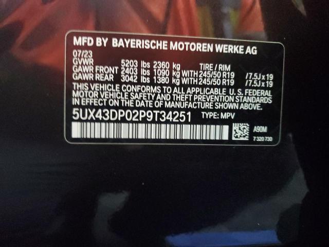 VIN 5UX43DP02P9T34251 2023 BMW X3, Sdrive30I no.13