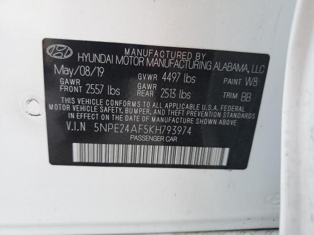 2019 HYUNDAI SONATA SE - 5NPE24AF5KH793974
