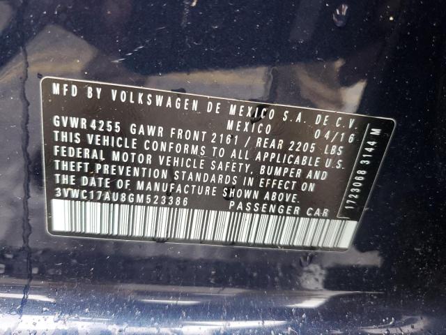 2016 VOLKSWAGEN GOLF SPORT - 3VWC17AU8GM523386