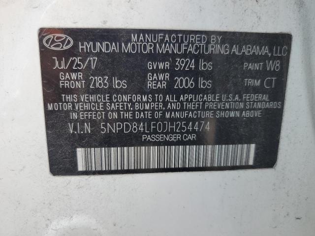 VIN 5NPD84LF0JH254474 2018 Hyundai Elantra, Sel no.12