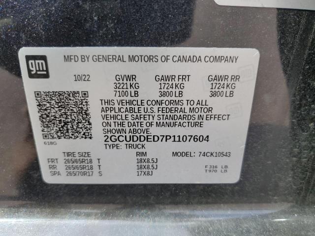 2023 CHEVROLET SILVERADO 2GCUDDED7P1107604  67702174