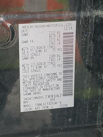 2015 NISSAN ROGUE S - 5N1AT2MV0FC789167