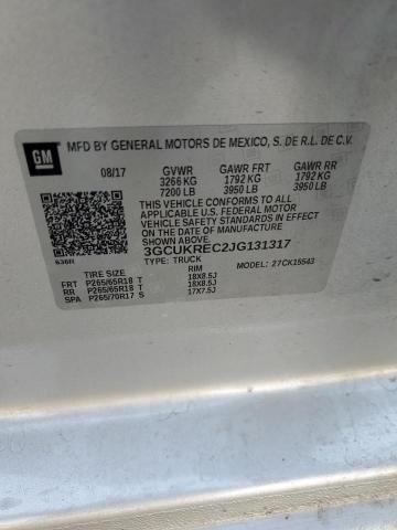 2018 CHEVROLET SILVERADO - 3GCUKREC2JG131317