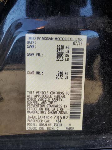 2015 NISSAN ALTIMA 2.5 - 1N4AL3AP4FC478587