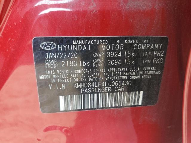 2020 HYUNDAI ELANTRA SE - KMHD84LF4LU065430