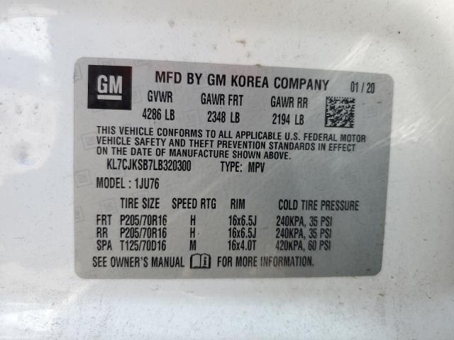 2020 CHEVROLET TRAX LS - KL7CJKSB7LB320300