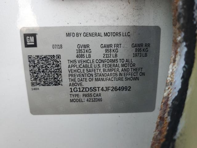 2018 CHEVROLET MALIBU LT - 1G1ZD5ST4JF264992