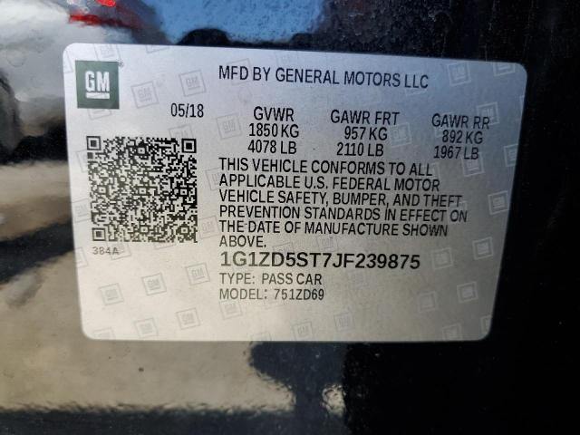 2018 CHEVROLET MALIBU LT - 1G1ZD5ST7JF239875