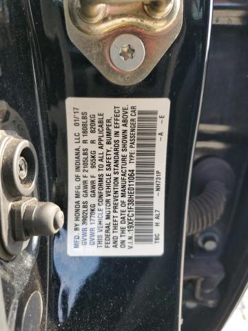 2017 HONDA CIVIC EX - 19XFC1F38HE011064