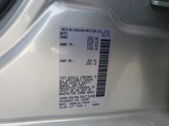 2024 NISSAN ALTIMA SV - 1N4BL4DV3RN387548