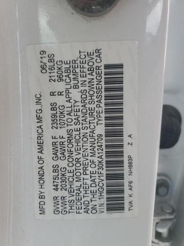 2019 HONDA ACCORD SPO - 1HGCV1F30KA124709