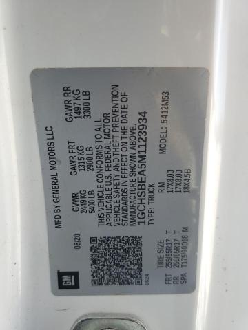 2021 CHEVROLET COLORADO - 1GCHSBEA5M1123934
