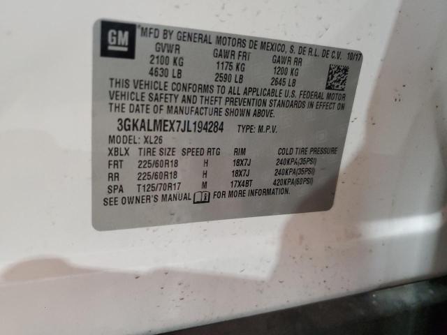 2018 GMC TERRAIN SL - 3GKALMEX7JL194284