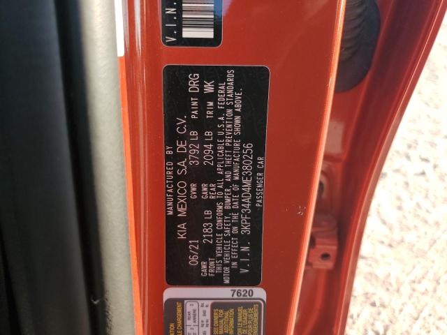 2021 KIA FORTE GT L - 3KPF34AD4ME380256