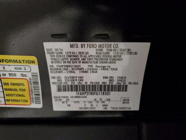 2015 FORD TAURUS LIM - 1FAHP2F80FG118501