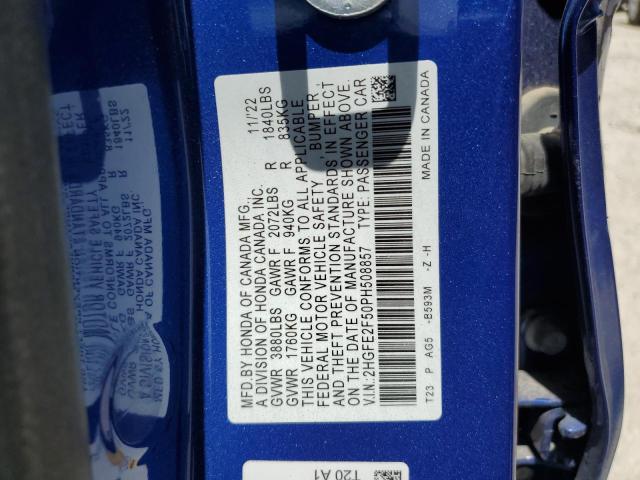 2023 HONDA CIVIC SPOR - 2HGFE2F50PH508857