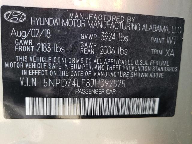 2018 HYUNDAI ELANTRA SE - 5NPD74LF8JH392525