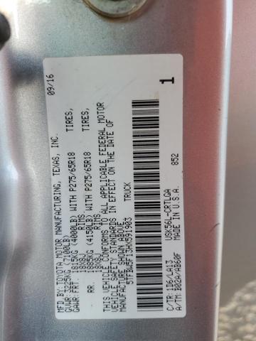 2017 TOYOTA TUNDRA DOU - 5TFBW5F13HX591903