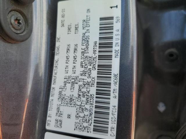 2021 TOYOTA TACOMA DOU - 5TFAZ5CN6MX103385