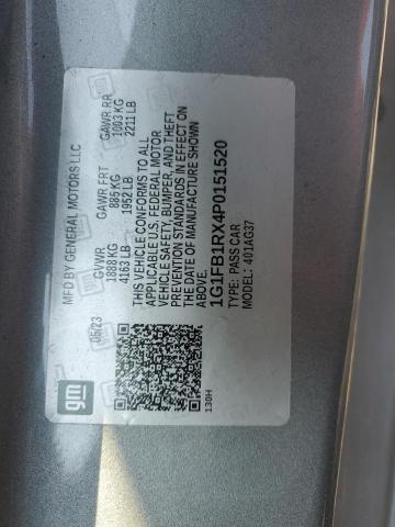 2023 CHEVROLET CAMARO LS - 1G1FB1RX4P0151520