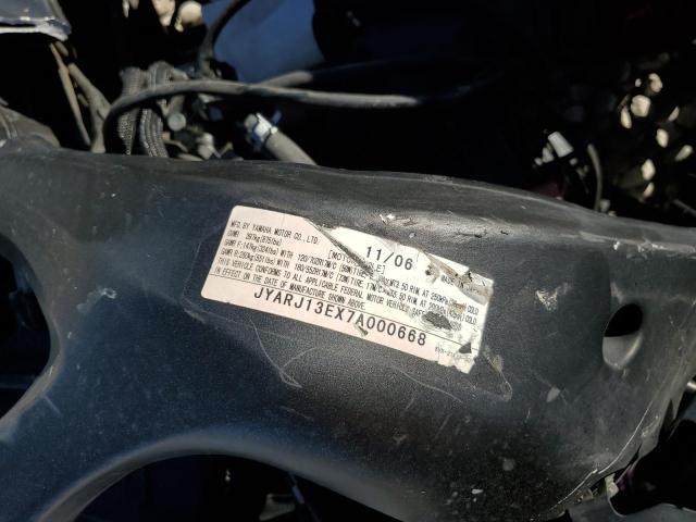 2007 YAMAHA FZ6 SHG JYARJ13EX7A000668