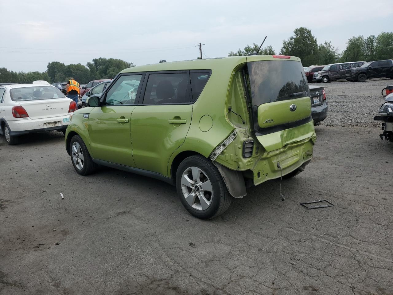 KIA SOUL 2018 green  gas KNDJN2A2XJ7898410 photo #3