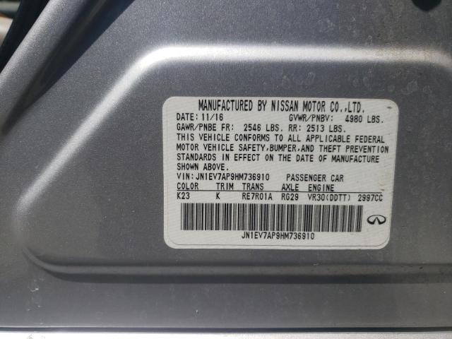 2017 INFINITI Q50 PREMIU JN1EV7AP9HM736910