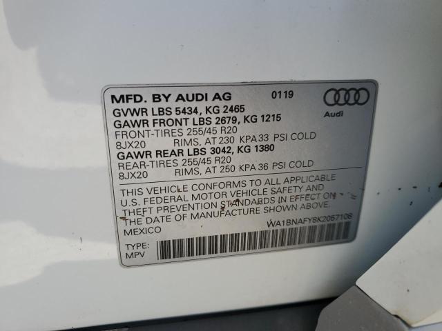 VIN WA1BNAFY8K2057108 2019 Audi Q5, Premium Plus no.14