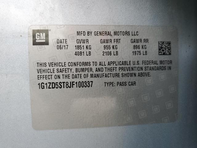 2018 CHEVROLET MALIBU LT - 1G1ZD5ST8JF100337
