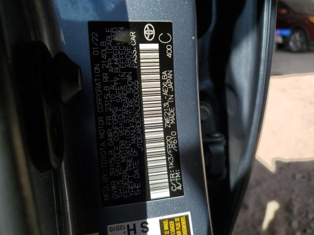 2022 TOYOTA COROLLA LE - JTDEAMDEXNJ050065