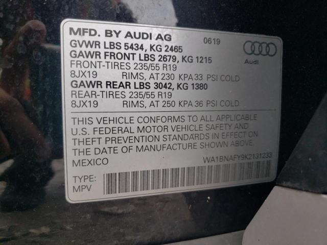 VIN WA1BNAFY9K2131233 2019 Audi Q5, Premium Plus no.14