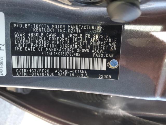 VIN 4T1BF1FK1EU785405 2014 Toyota Camry, L no.12