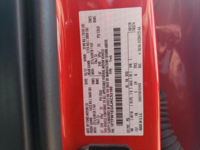 2018 FORD F150 SUPER - 1FTFW1EG5JKC53180