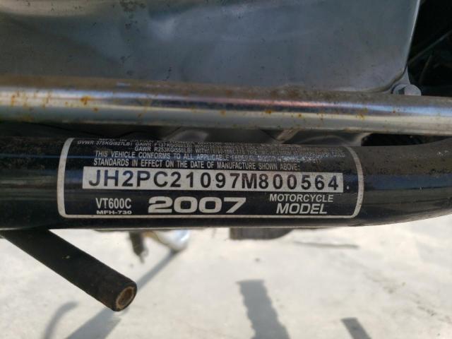 2007 HONDA VT600 C JH2PC21097M800564