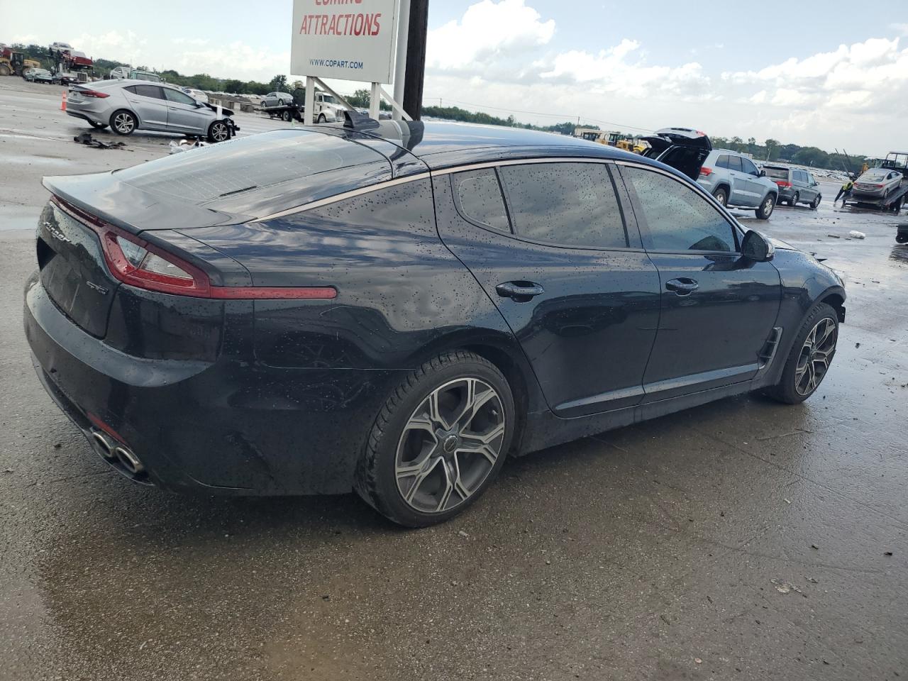 KIA STINGER 2020 black  gas KNAE15LA5L6077224 photo #4