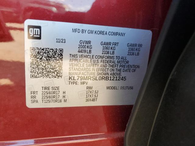 2024 CHEVROLET TRAILBLAZE - KL79MRSL0RB121245