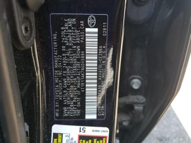 2022 TOYOTA CAMRY LE - 4T1R11AK7NU045894