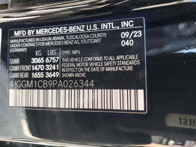 2023 MERCEDES-BENZ EQE SUV 35 4JGGM1CB9PA026344