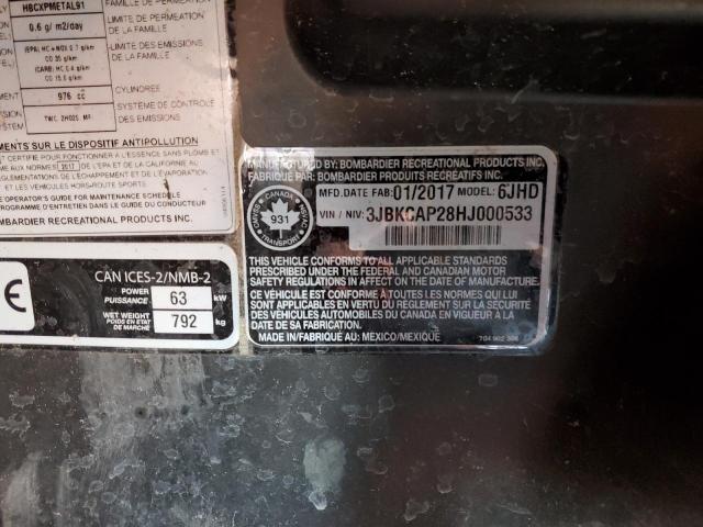 2017 CAN-AM COMMANDER - 3JBKCAP28HJ000533