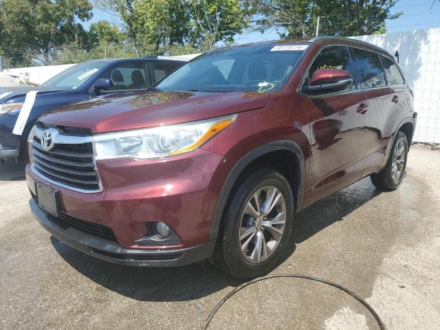 VIN 5TDKKRFHXES034861 2014 Toyota Highlander, Xle no.1